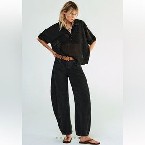 We The Free Good Luck Mid Rise Barrel Jeans 29